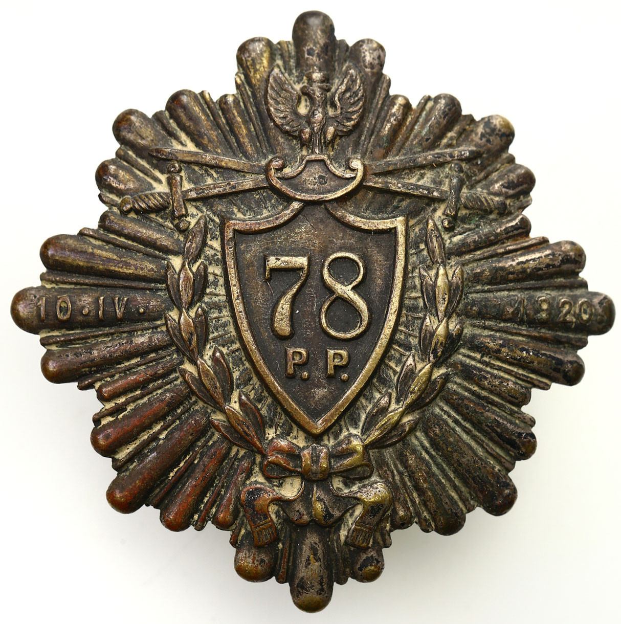 II RP. Żołnierska odznaka pamiątkowa 78 Pułk Piechoty, Baranowicze